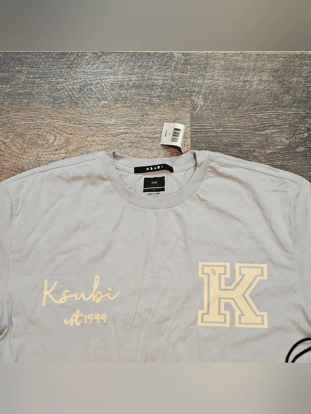 KSUBI Salud Biggie Tee Blue Mist Size Men Small - Picture 3 of 4